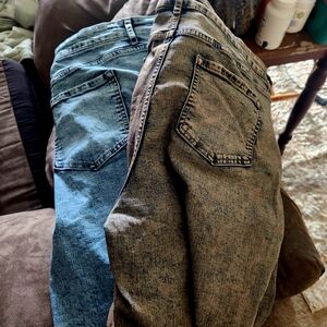 LOGO by Lori Goldstein Bright Blue and Pink/Gray Straight